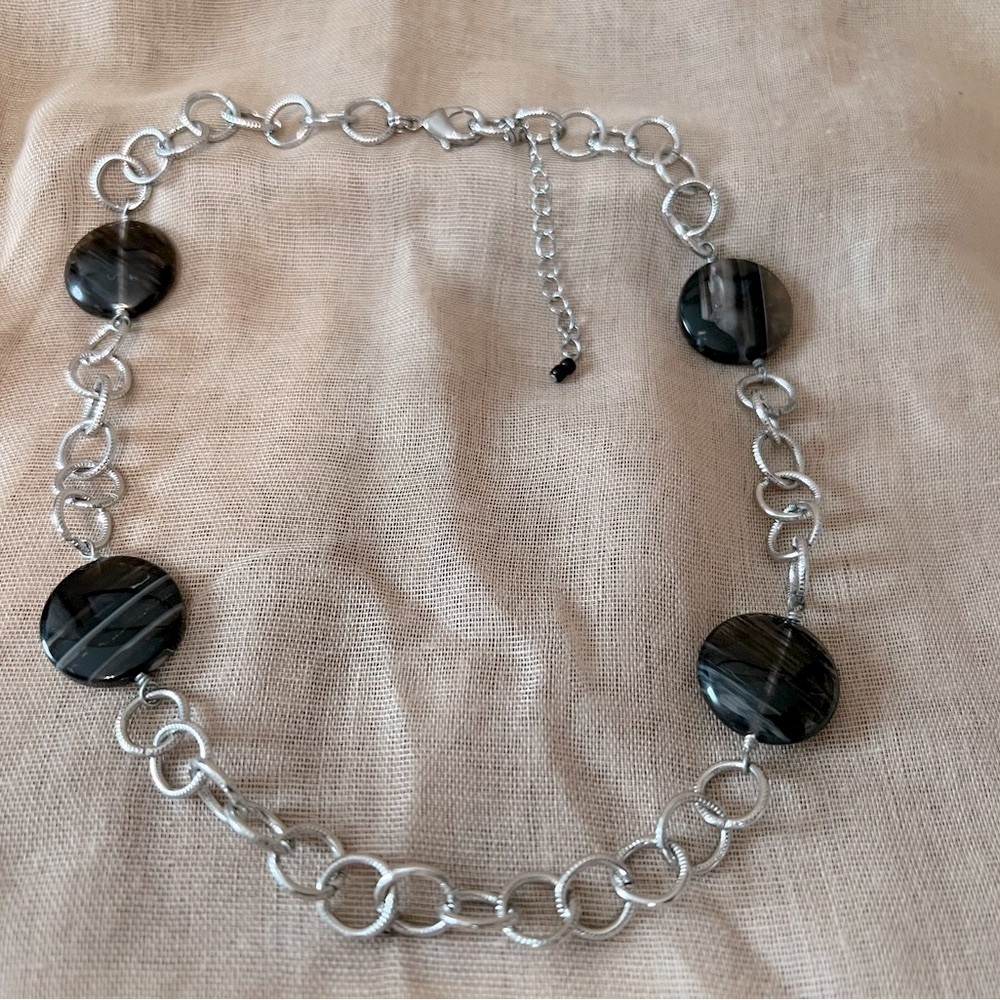 Vintage Costume Jewelry Necklace measures 18”
